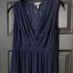Soma Navy Lace Detail Midi Dress